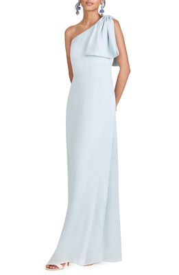 Sachin & Babi One-Shoulder A-Line Gown in Ice Blue