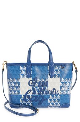Anya Hindmarch I Am a Plastic Bag Extra Small Tote in Periwinkle
