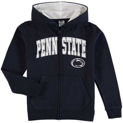 STADIUM ATHLETIC Youth Navy Penn State Nittany Lions Applique Arch & Logo Full-Zip Hoodie
