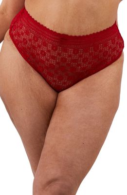 Playful Promises High Waist Thong in Red