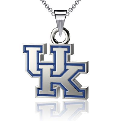 DAYNA DESIGNS Kentucky Wildcats Enamel Pendant Necklace in Silver
