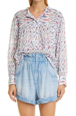 Isabel Marant Etoile Lally Cotton Blouse in Ecru