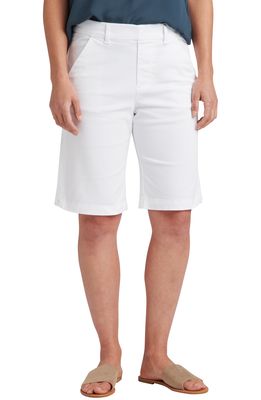 Jag Jeans Maddie Pull-On Bermuda Shorts in White