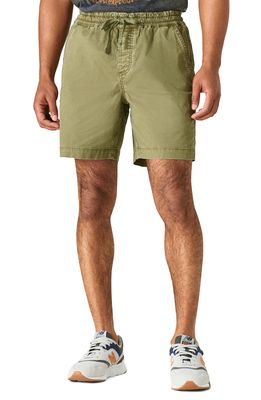 Lucky Brand Stretch Cotton Blend Shorts in Burnt Olive