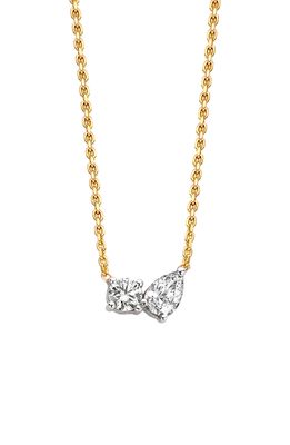 Kimai Duo Lab Created Diamond Necklace in Yellow Gold