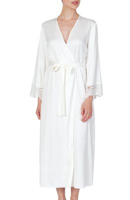 Rya Collection Rosey Satin Robe in Ivory