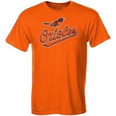 SOFT AS A GRAPE Baltimore Orioles Youth Distressed Logo T-Shirt - Orange