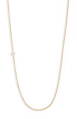 Lizzie Mandler Fine Jewelry Floating Diamond Pendant Necklace in Yellow Gold