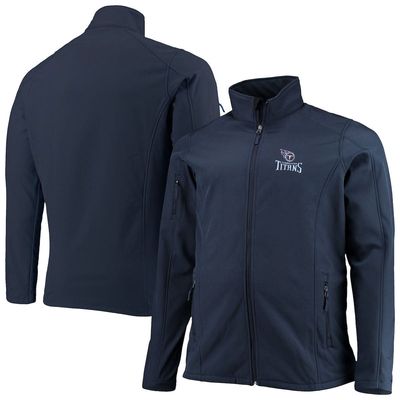 Men's Dunbrooke Navy Tennessee Titans Big & Tall Sonoma Softshell Full-Zip Jacket