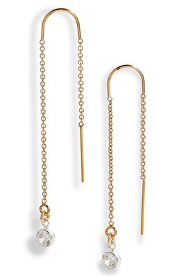 Set & Stones Becca Threader Earrings in Metallic Gold
