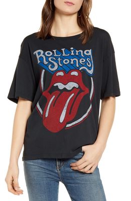 Daydreamer Rolling Stones Graphic Tee in Ash Black