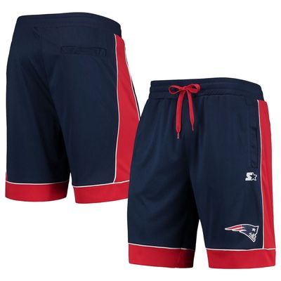 Men's Starter Navy/Red New England Patriots Fan Favorite Fashion Shorts