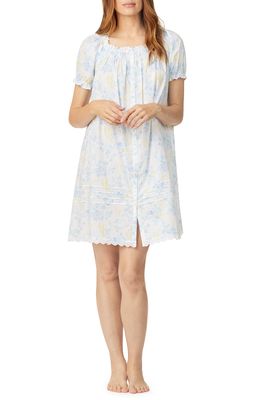 Eileen West Cap Sleeve Short Nightgown in Antique Fl