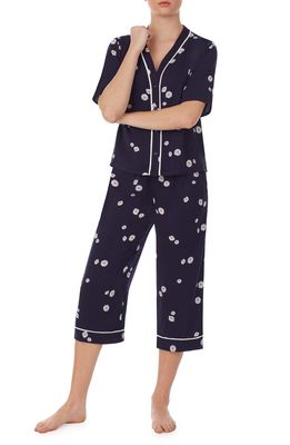 Room Service Pjs Crop Pajamas in Nvy/flor