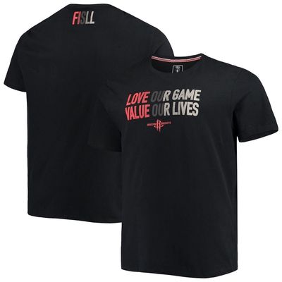 Men's FISLL Black Houston Rockets Social Justice Team T-Shirt