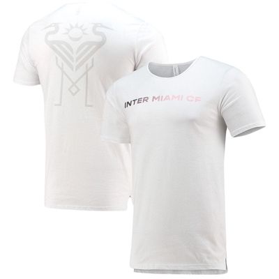 500 LEVEL Men's White Inter Miami CF Split Hem T-Shirt