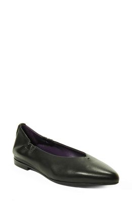 VANELi Judita Skimmer Flat in Black Nappa Leather