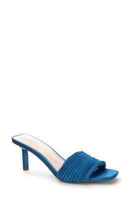 42 Gold Lilith Pleated Sandal in Blue