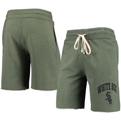 Men's Concepts Sport Heathered Olive Chicago White Sox Mainstream Tri-Blend Shorts in Green