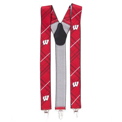 EAGLES WINGS Men's Red Wisconsin Badgers Suspenders