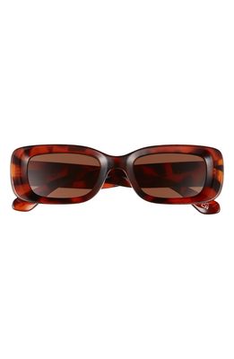 AIRE Nexon 49mm Small Rectangle Sunglasses in Tort /Brown Mono