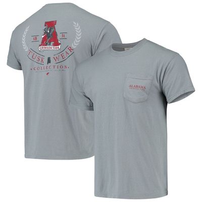 TUSKWEAR Men's Gray Alabama Crimson Tide Logo Arch Comfort Colors T-Shirt
