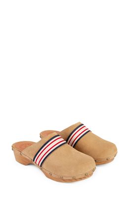 Penelope Chilvers Stripe Clog in Camel