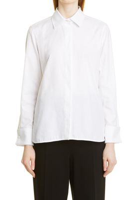Max Mara Optical White Shirt in Bianco Ottico
