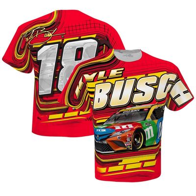 Men's Joe Gibbs Racing Team Collection Red Kyle Busch Total Print T-Shirt