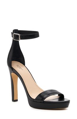 Botkier Willow Ankle Strap Sandal in Black Leather