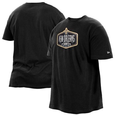 Men's New Era Black New Orleans Saints 2021 NFL Draft Big & Tall Hook T-Shirt