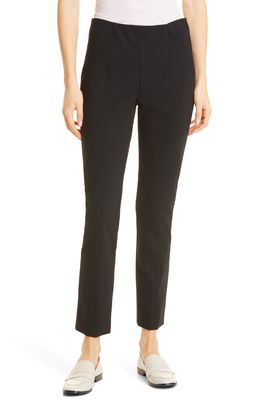 Misook Straight Leg Ponte Knit Pants in Black