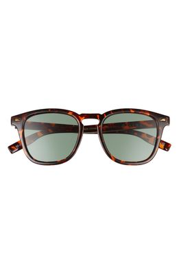 AIRE Magnetic 50mm Rectangular Sunglasses in Dark Tort /Green Mono