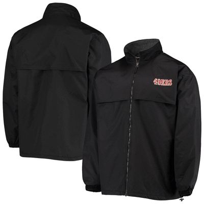 Men's Dunbrooke Black San Francisco 49ers Triumph Fleece Full-Zip Jacket