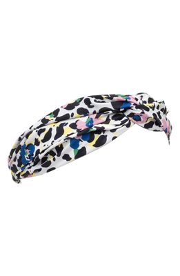 Eugenia Kim Penny Leopard Print Head Wrap in Multicolor