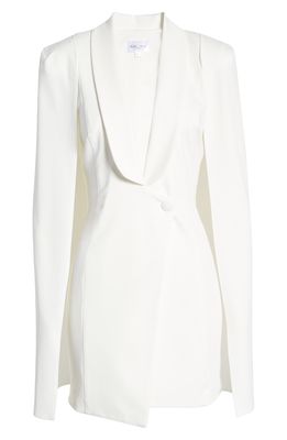 Katie May Boss Lady Cape Minidress in Ivory