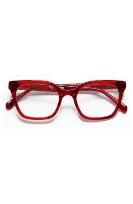 eyebobs Overlook 51mm Reading Glasses in Red Crystal /Clear