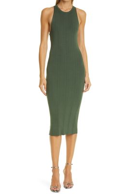 L'AGENCE Shelby Body-Con Dress in Olive Night