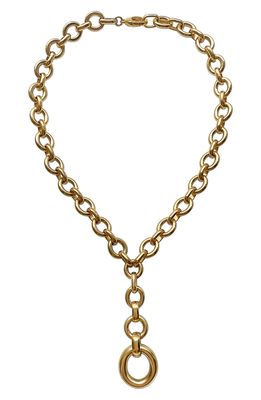 Laura Lombardi Scala Y-Necklace in Brass