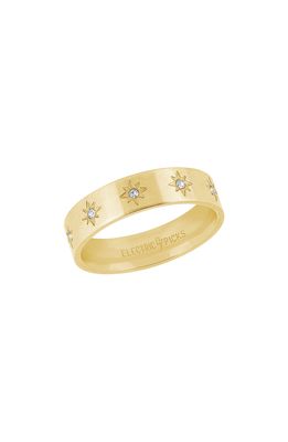 Electric Picks Starry Eye Band Ring in Gold