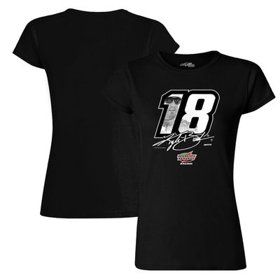 Women's Joe Gibbs Racing Team Collection Black Kyle Busch Driver T-Shirt