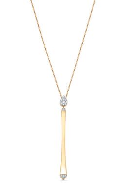 Sara Weinstock Unity Diamond Y-Necklace in Yellow Gold