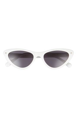 CHIARA FERRAGNI 53mm Cat Eye Sunglasses in White/Grey