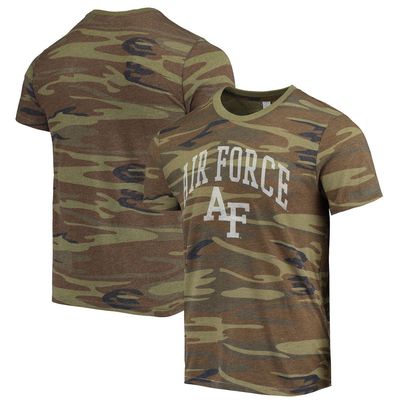 Men's Alternative Apparel Camo Air Force Falcons Arch Logo Tri-Blend T-Shirt
