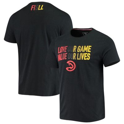 Men's FISLL Black Atlanta Hawks Social Justice Team T-Shirt