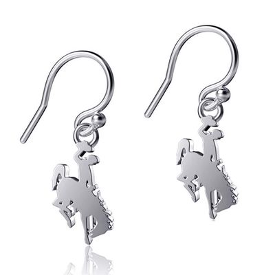 DAYNA DESIGNS Wyoming Cowboys Silver Dangle Earrings