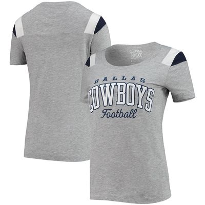 NFL Women's Gray Dallas Cowboys Peggy Scoop-Neck T-Shirt