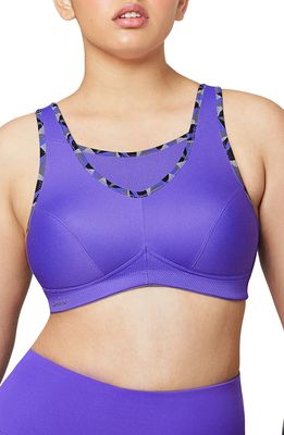 Glamorise No-Bounce Camisole Sports Bra in Dahlia Purple