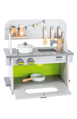 SMALL FOOT Compact Kitchen Playset in Green/Grey