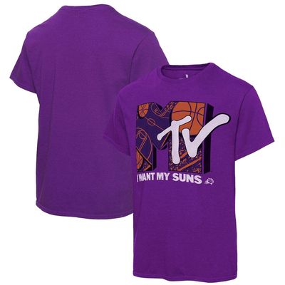Men's Junk Food Purple Phoenix Suns NBA x MTV I Want My T-Shirt